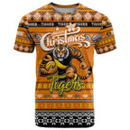 Personalized Tigers Rugby Xmas T Shirt Australia AFL Mascot