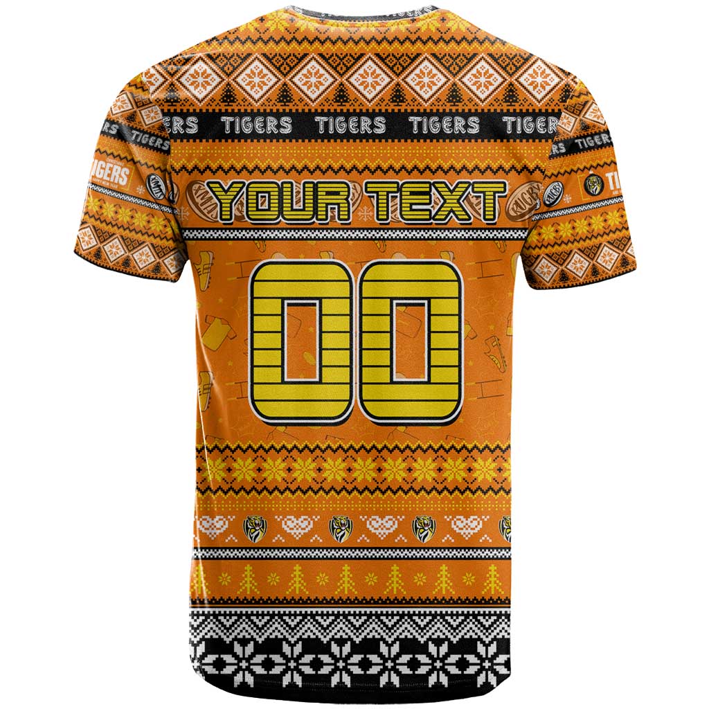Personalized Tigers Rugby Xmas T Shirt Australia AFL Mascot