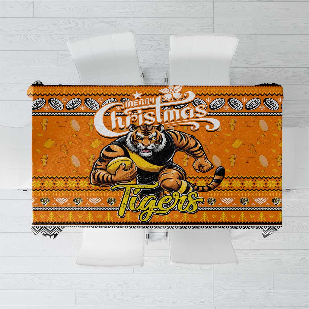 Tigers Football Xmas Tablecloth Australia AFL Mascot