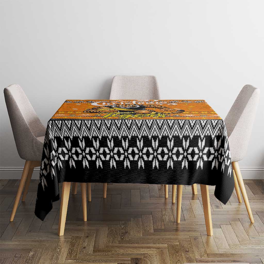 Tigers Football Xmas Tablecloth Australia AFL Mascot