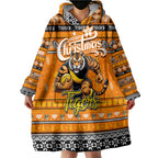 Personalized Tigers Rugby Xmas Wearable Blanket Hoodie Australia AFL Mascot