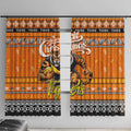 Tigers Football Xmas Window Curtain Australia AFL Mascot