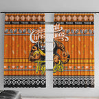 Tigers Football Xmas Window Curtain Australia AFL Mascot