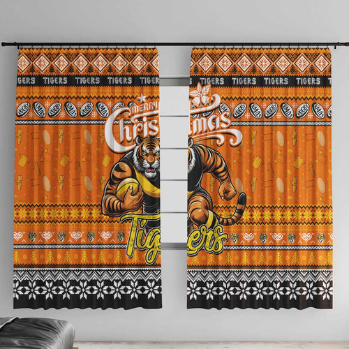 Tigers Football Xmas Window Curtain Australia AFL Mascot