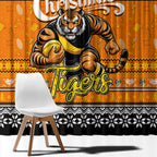 Tigers Football Xmas Window Curtain Australia AFL Mascot