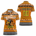 Personalized Tigers Rugby Xmas Women Polo Shirt Australia AFL Mascot