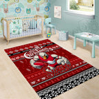 Swans Football Xmas Area Rug Australia AFL Mascot