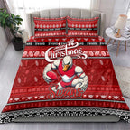 Swans Football Xmas Bedding Set Australia AFL Mascot