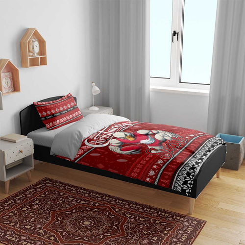 Swans Football Xmas Bedding Set Australia AFL Mascot
