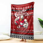 Swans Football Xmas Blanket Australia AFL Mascot