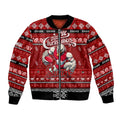 Personalized Swans Rugby Xmas Bomber Jacket Australia AFL Mascot