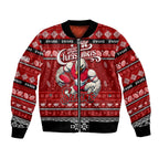 Personalized Swans Rugby Xmas Bomber Jacket Australia AFL Mascot