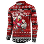 Personalized Swans Rugby Xmas Button Sweatshirt Australia AFL Mascot