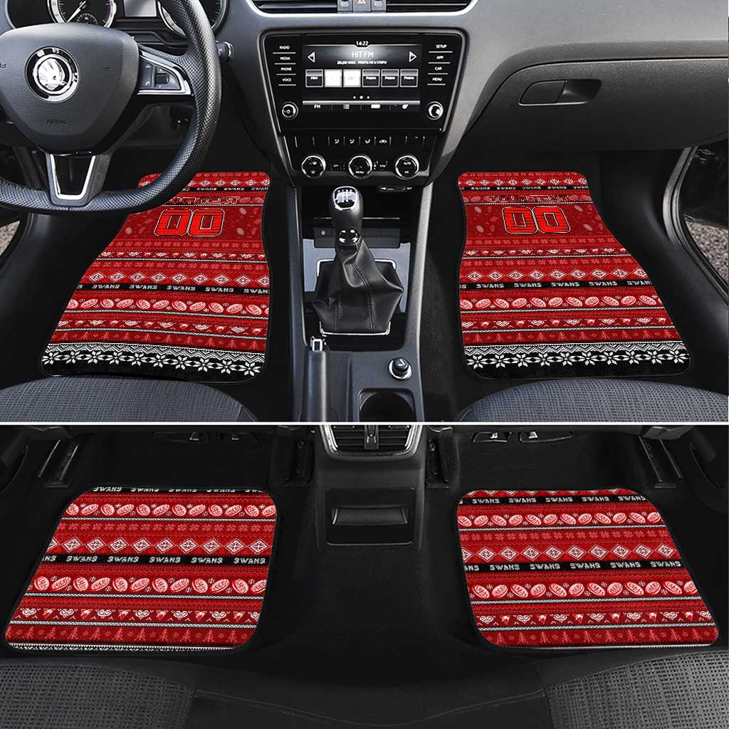 Swans Football Xmas Car Mats Australia AFL Mascot