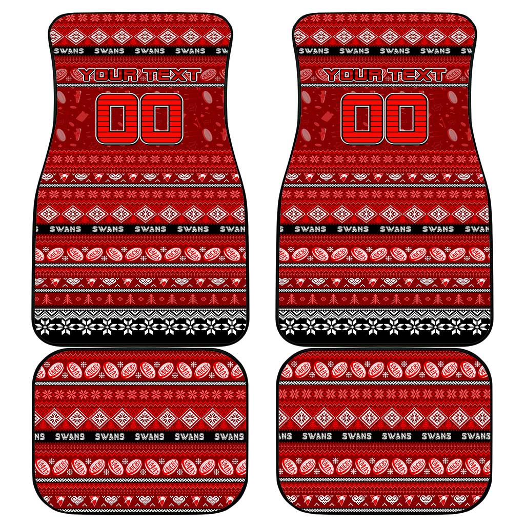 Swans Football Xmas Car Mats Australia AFL Mascot