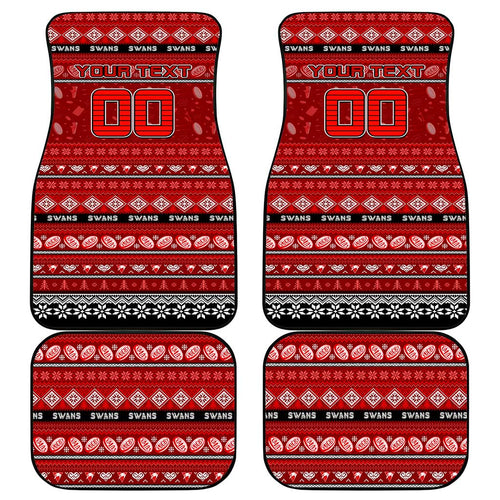 Swans Football Xmas Car Mats Australia AFL Mascot