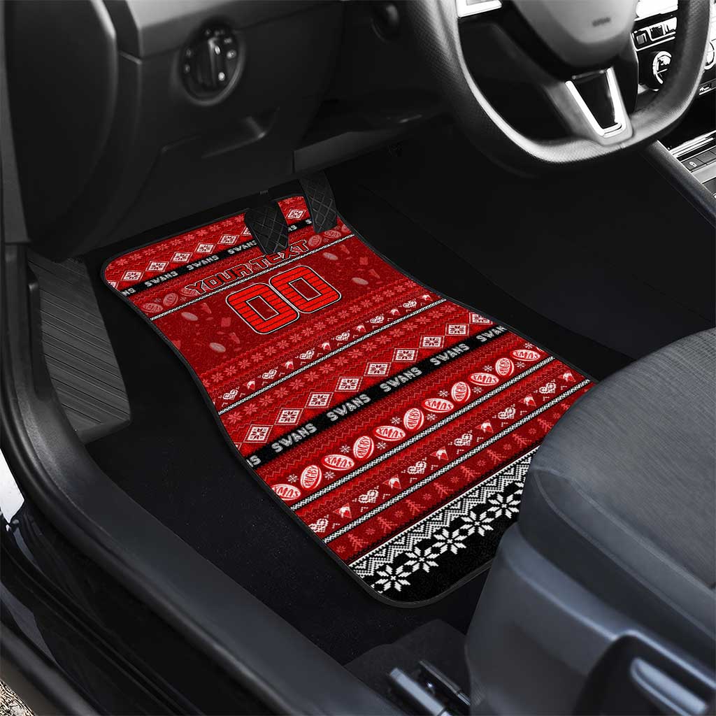 Swans Football Xmas Car Mats Australia AFL Mascot