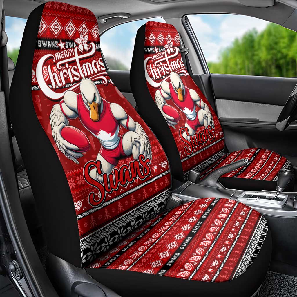 Swans Football Xmas Car Seat Cover Australia AFL Mascot