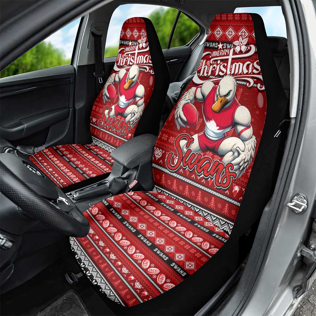 Swans Football Xmas Car Seat Cover Australia AFL Mascot