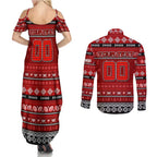 Personalized Swans Rugby Xmas Couples Matching Summer Maxi Dress and Long Sleeve Button Shirt Australia AFL Mascot