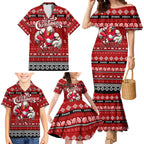 Personalized Swans Rugby Xmas Family Matching Mermaid Dress and Hawaiian Shirt Australia AFL Mascot