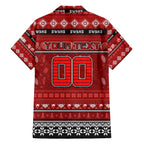 Personalized Swans Rugby Xmas Family Matching Off The Shoulder Long Sleeve Dress and Hawaiian Shirt Australia AFL Mascot