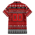Personalized Swans Rugby Xmas Family Matching Off Shoulder Maxi Dress and Hawaiian Shirt Australia AFL Mascot