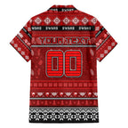 Personalized Swans Rugby Xmas Family Matching Short Sleeve Bodycon Dress and Hawaiian Shirt Australia AFL Mascot