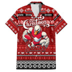 Personalized Swans Rugby Xmas Family Matching Summer Maxi Dress and Hawaiian Shirt Australia AFL Mascot