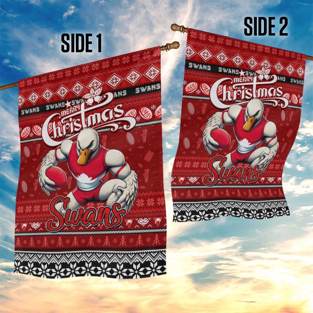 Swans Football Xmas Garden Flag Australia AFL Mascot