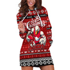 Personalized Swans Rugby Xmas Hoodie Dress Australia AFL Mascot