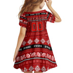 Personalized Swans Rugby Xmas Kid Short Sleeve Dress Australia AFL Mascot