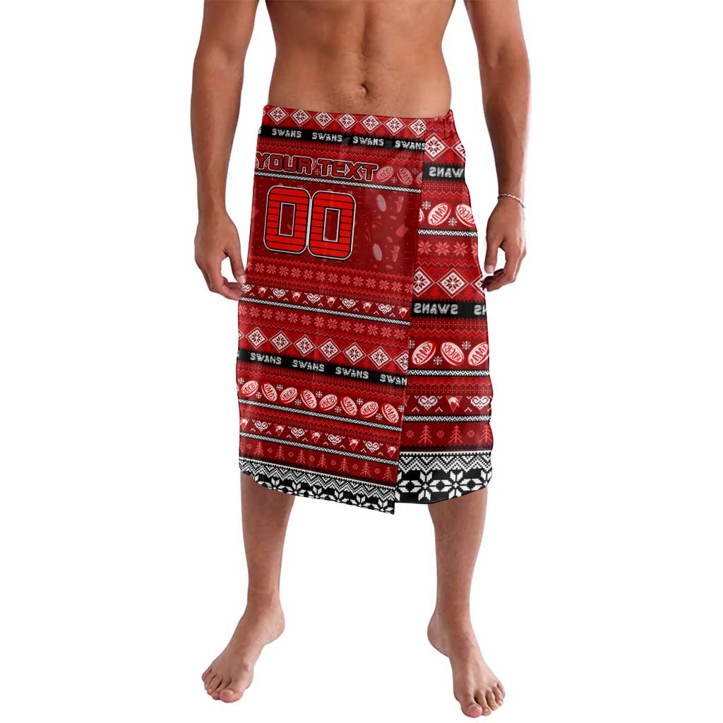 Personalized Swans Rugby Xmas Lavalava Australia AFL Mascot