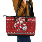 Swans Football Xmas Leather Tote Bag Australia AFL Mascot