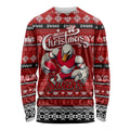 Personalized Swans Rugby Xmas Long Sleeve Shirt Australia AFL Mascot