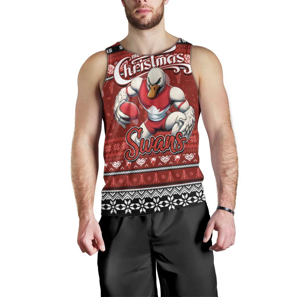 Personalized Swans Rugby Xmas Men Tank Top Australia AFL Mascot