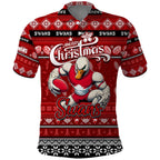 Personalized Swans Rugby Xmas Polo Shirt Australia AFL Mascot