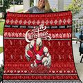 Swans Football Xmas Quilt Australia AFL Mascot