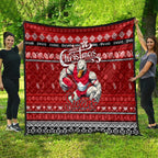 Swans Football Xmas Quilt Australia AFL Mascot