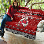 Swans Football Xmas Quilt Australia AFL Mascot