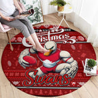 Swans Football Xmas Round Carpet Australia AFL Mascot