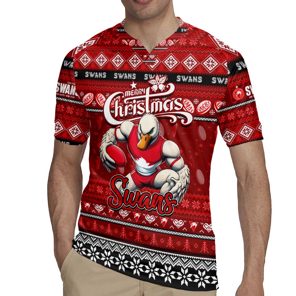 Personalized Swans Rugby Xmas Rugby Jersey Australia AFL Mascot