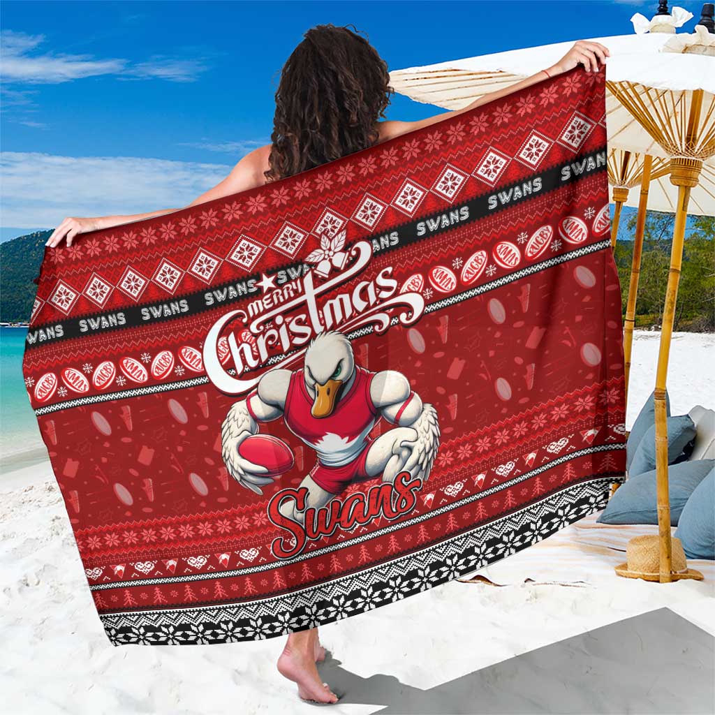 Swans Football Xmas Sarong Australia AFL Mascot