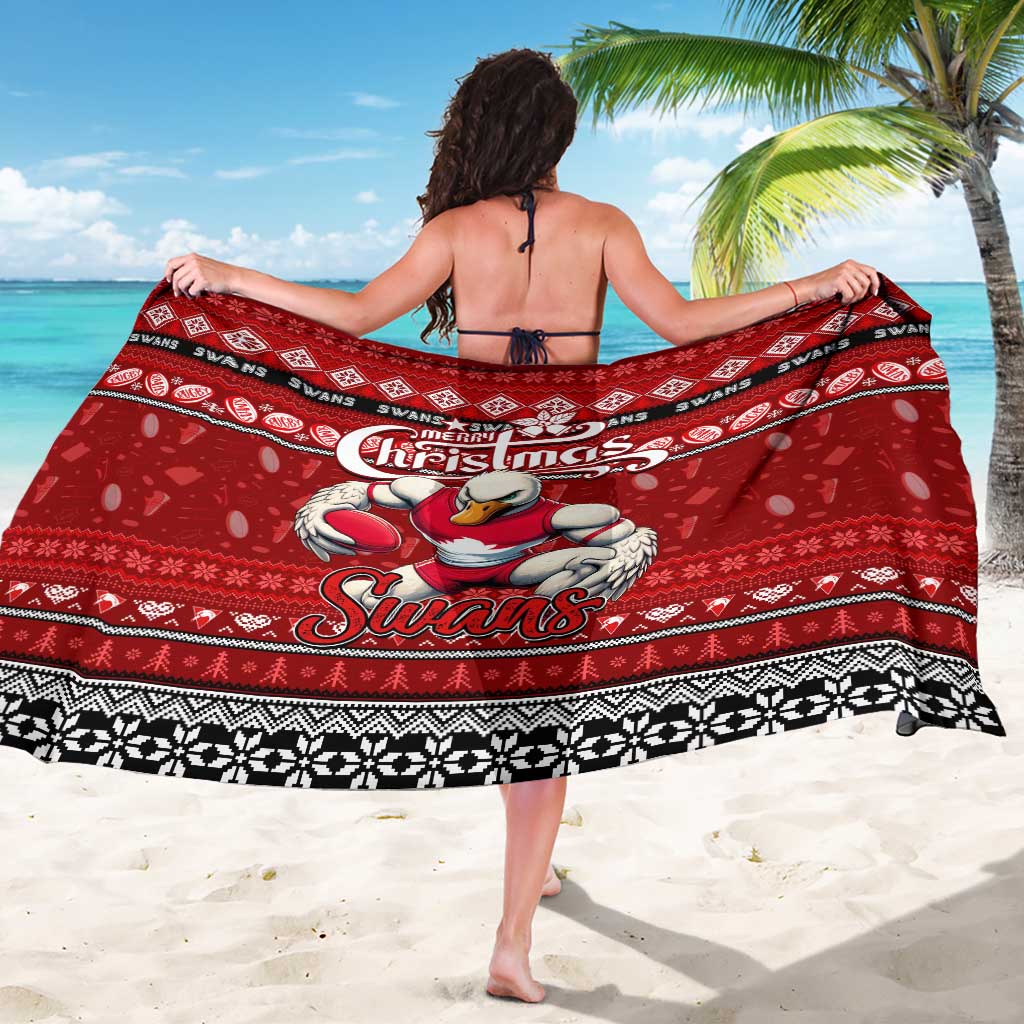 Swans Football Xmas Sarong Australia AFL Mascot
