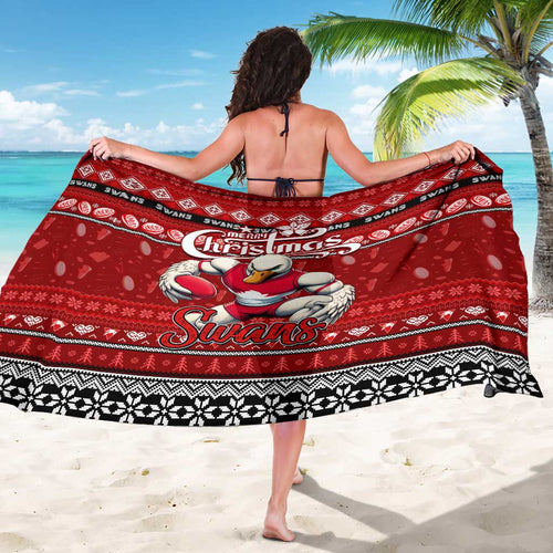 Swans Football Xmas Sarong Australia AFL Mascot