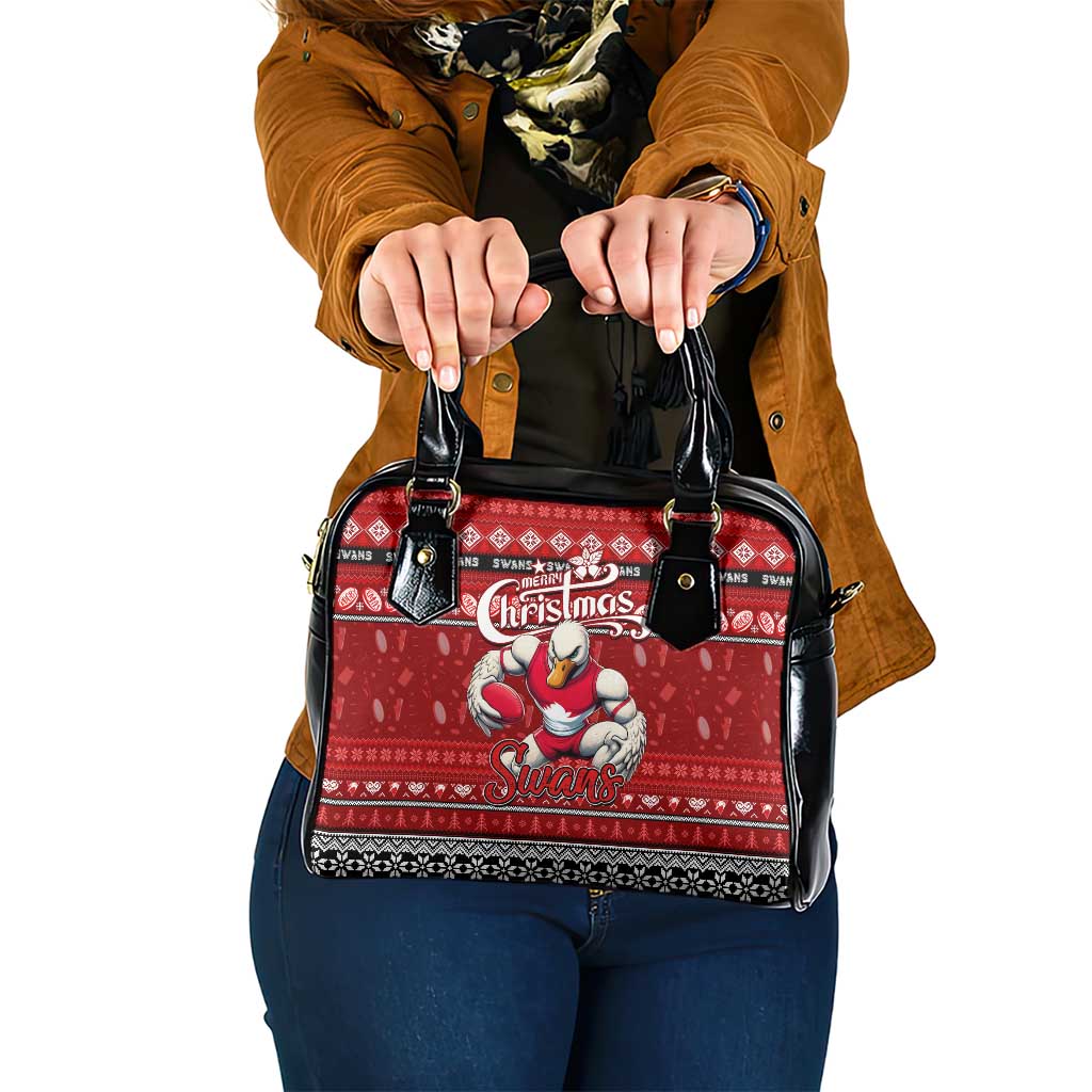 Swans Football Xmas Shoulder Handbag Australia AFL Mascot