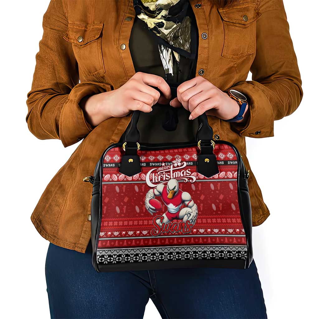 Swans Football Xmas Shoulder Handbag Australia AFL Mascot