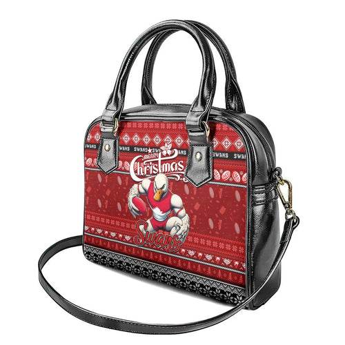 Swans Football Xmas Shoulder Handbag Australia AFL Mascot