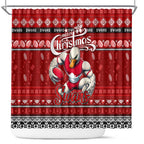 Swans Football Xmas Shower Curtain Australia AFL Mascot