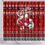 Swans Football Xmas Shower Curtain Australia AFL Mascot